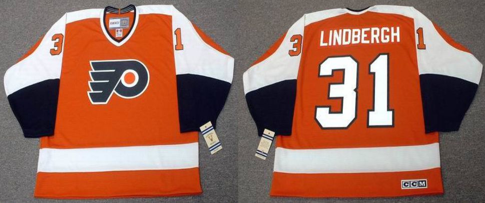 2019 Men Philadelphia Flyers 31 Lindbergh Orange CCM NHL jerseys1
